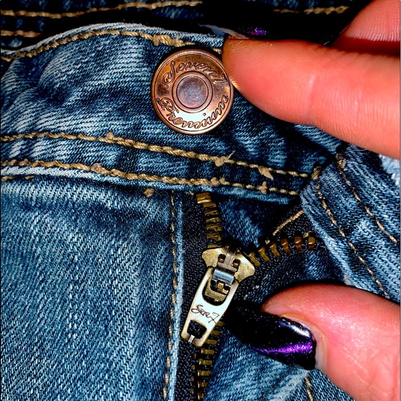 Great Condition Seven Stretch Capri Jeans Size 28 - Picture 9 of 16